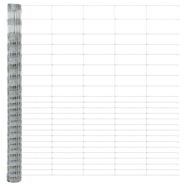 Ограда за пасища Сребрист 25 x 1,6 м Поцинкована стомана