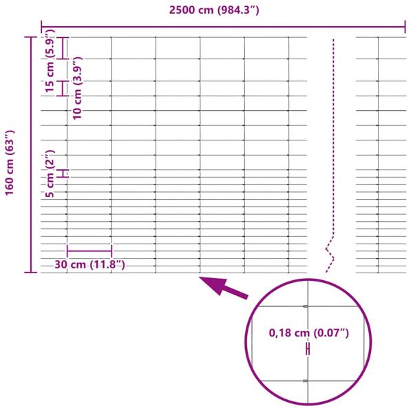 Ограда за пасища Сребрист 25 x 1,6 м Поцинкована стомана