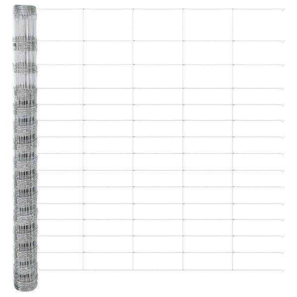 Ограда за пасища Сребрист 50 x 1,6 m Поцинкована стомана