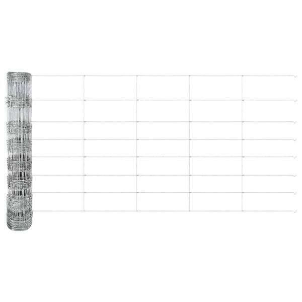 Ограда за пасища Сребрист 100 x 0,8 м Поцинкована стомана