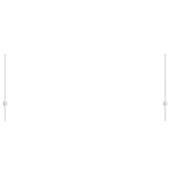 Стълб за ограда. 11 pcs Сребрист 100 cm Стомана