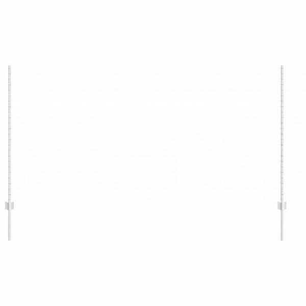 Стълб за ограда. 11 pcs Сребрист 140 cm Стомана