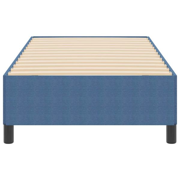 Легло с пружинирана основа Синьо 90 x 190 cm Кадифе