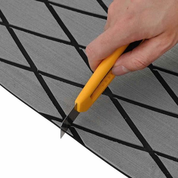 Мат за лодки Арлекин Светло сив с черно 190 x 70 x 0,5 см EVA