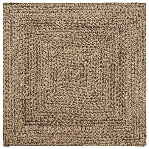 Килими за помещение Естествено и черно 120 x 120 cm юта