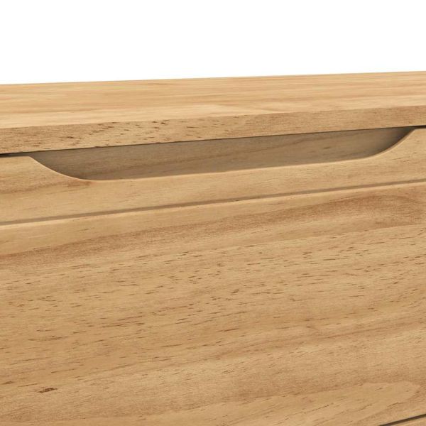 Лавица за коридор Кафяво с восъчно покритие 115 x 40 x 45 см