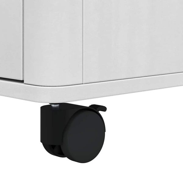 Кухненска количка FLORO Бяло 72,5 x 45 x 80 см Солиден бор