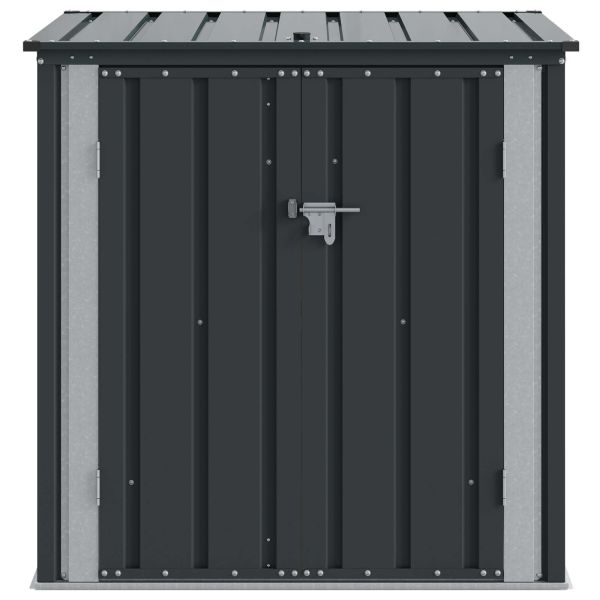 Кутия за съхранение в градината Черно 101,5 x 82 x 100 см