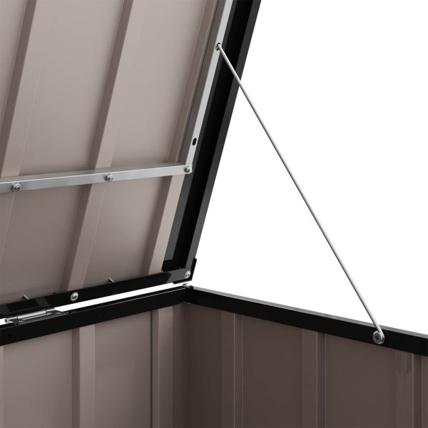 Кутия за съхранение в градината Кафяво 214 x 82 x 132 см