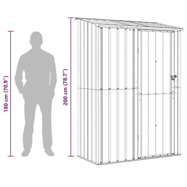 Градински навеси Антрацит 140,5 x 74 x 200 см Метал