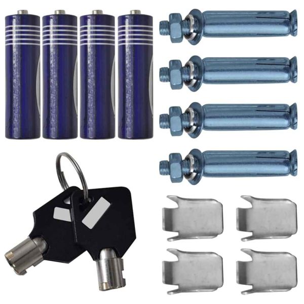 Цифров сейф с заключване Тъмносив 35 x 31 x 50 см Стомана