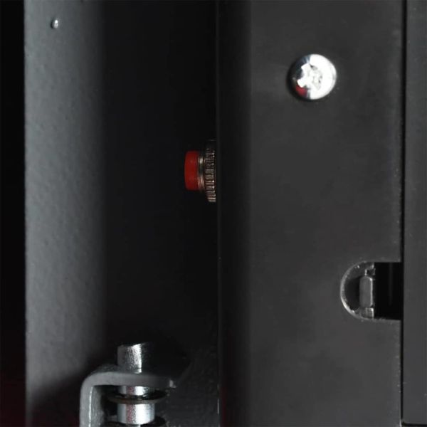 Цифров сейф с заключване Тъмносив 31 x 20 x 20 см Стомана