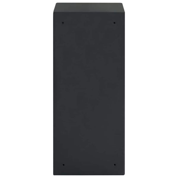 Цифров сейф с заключване Тъмносив 35 x 31 x 80 см Стомана