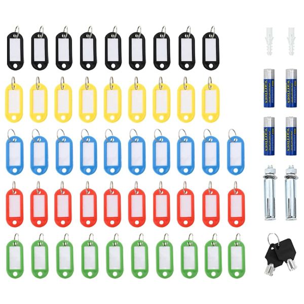 Цифров сейф с заключване Тъмносив 30 x 10 x 36,5 см Стомана