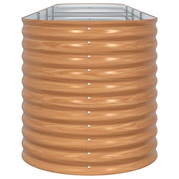 Повдигнато легло Кафяво 400 x 80 x 81 cm Стомана