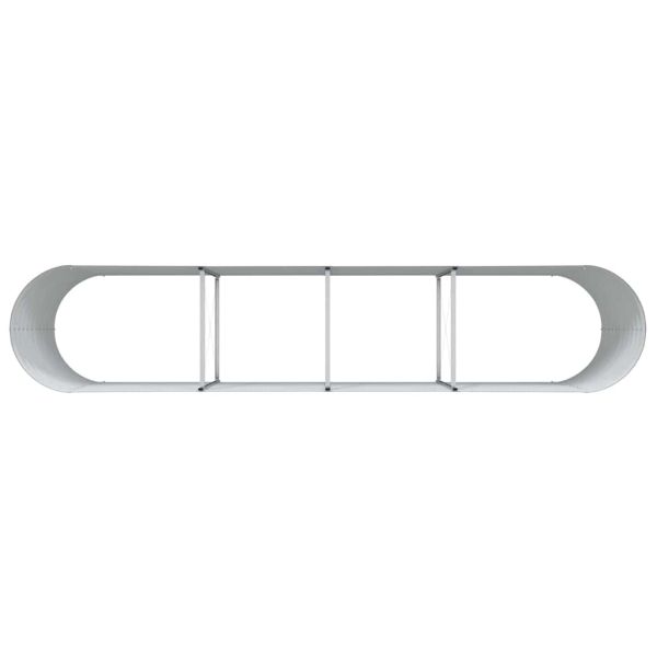 Повдигнато легло Кафяво 400 x 80 x 81 cm Стомана