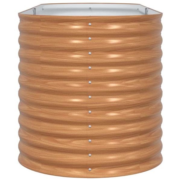 Повдигнато легло Кафяво 240 x 80 x 81 cm Стомана