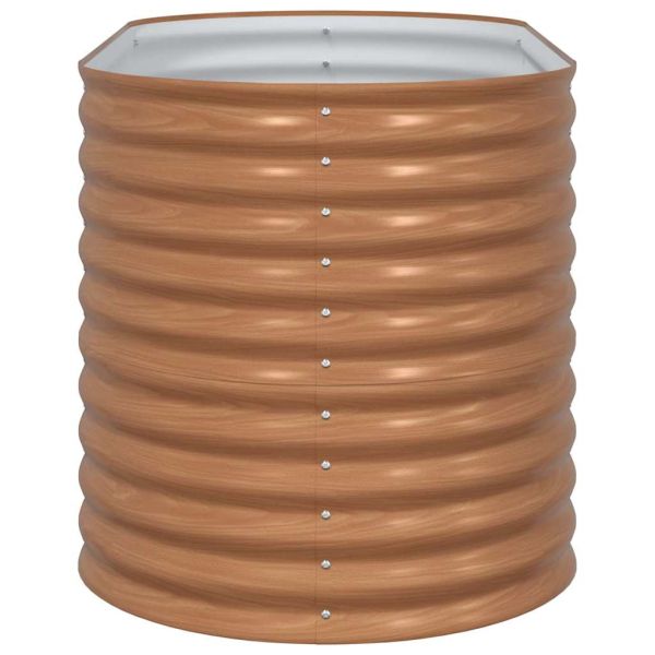 Повдигнато легло Кафяво 160 x 80 x 81 cm Стомана