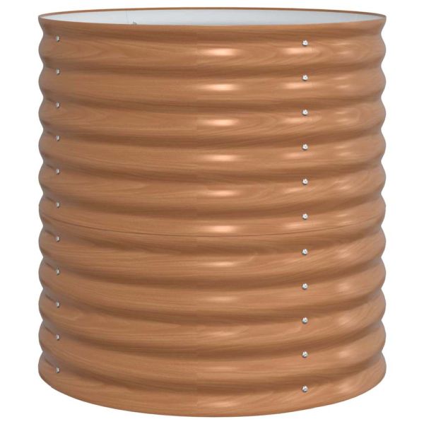 Повдигнато легло Кафяво 80 x 80 x 81 cm Стомана