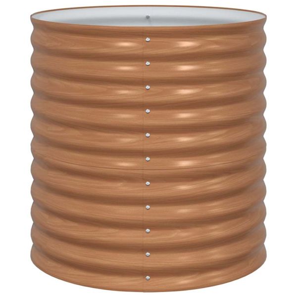 Повдигнато легло Кафяво 80 x 80 x 81 cm Стомана