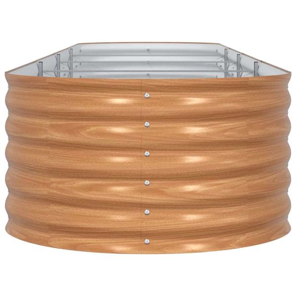 Повдигнато легло Кафяво 400 x 80 x 44 cm Стомана