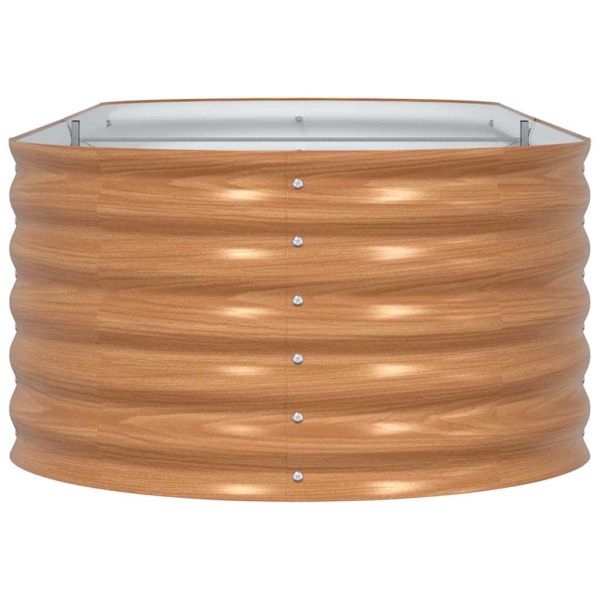 Повдигнато легло Кафяво 240 x 80 x 44 cm Стомана