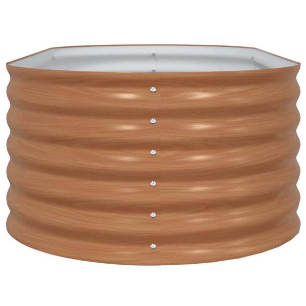 Повдигнато легло Кафяво 160 x 80 x 44 cm Стомана