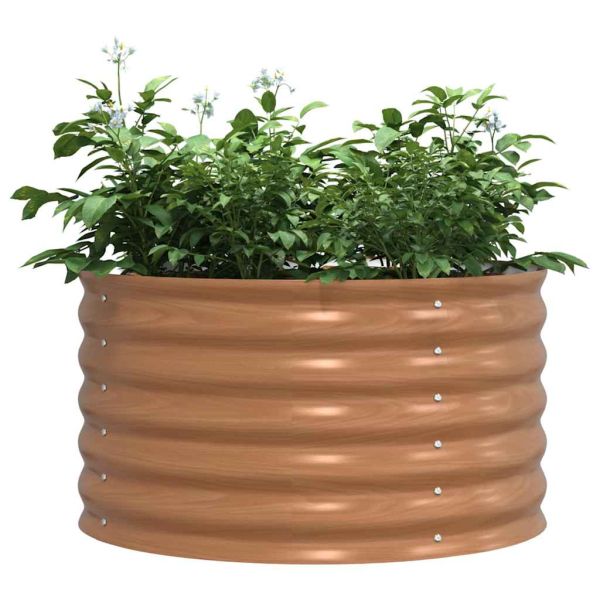 Повдигнато легло Кафяво 80 x 80 x 44 cm Стомана