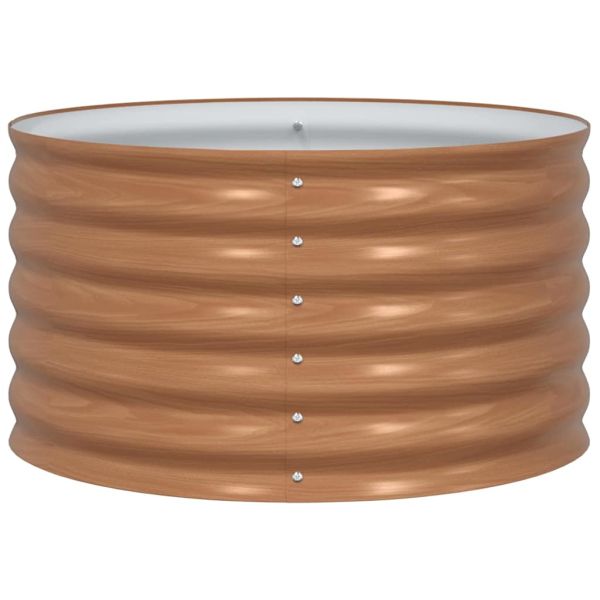 Повдигнато легло Кафяво 80 x 80 x 44 cm Стомана