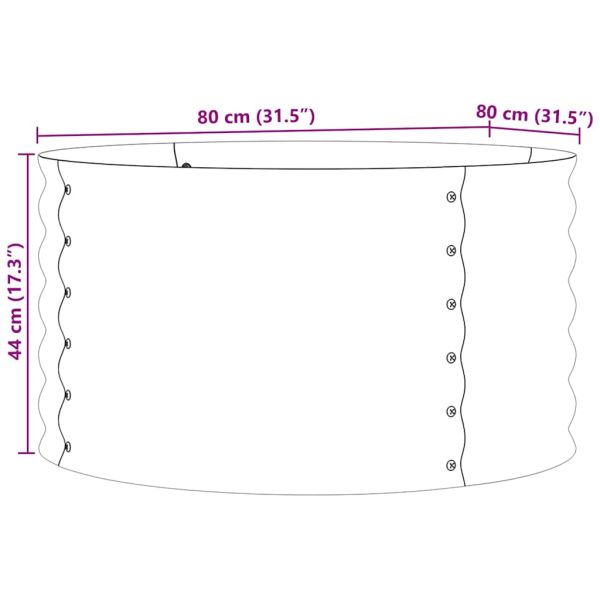 Повдигнато легло Кафяво 80 x 80 x 44 cm Стомана
