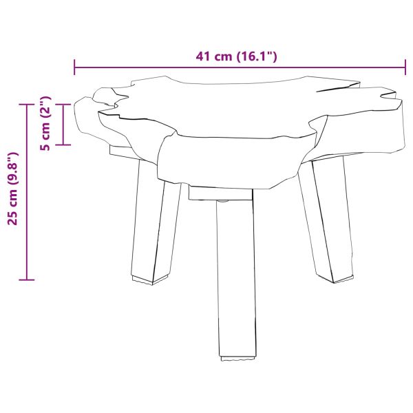 Нощно шкафче Кафяво 40 x 40 x 25 см Солидно възстановено дърво