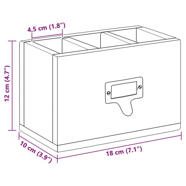 Кутия за моливи Многоцветен 18 x 10 x 12 см