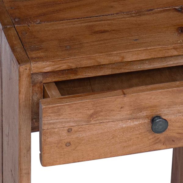 Нощно шкафче Кафяво 63 x 30 x 79 см Масивно махагоново дърво