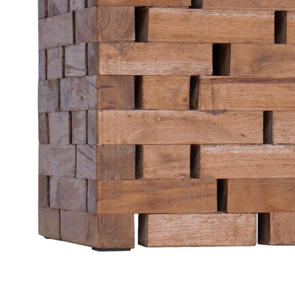 Стук Естествен 29 x 29 x 48 см Масивна регенерирана дървесина