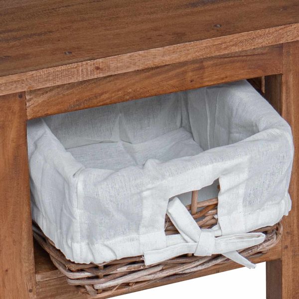 Странична маса Кафяво Масивна махагонова дървесина