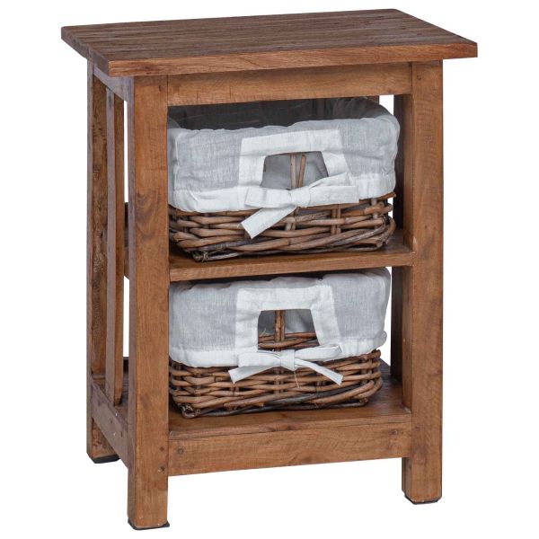 Странична маса Кафяво Масивна махагонова дървесина