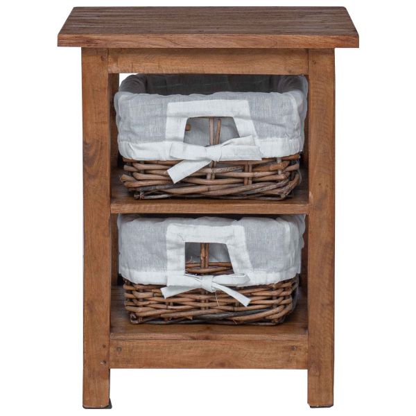 Странична маса Кафяво Масивна махагонова дървесина