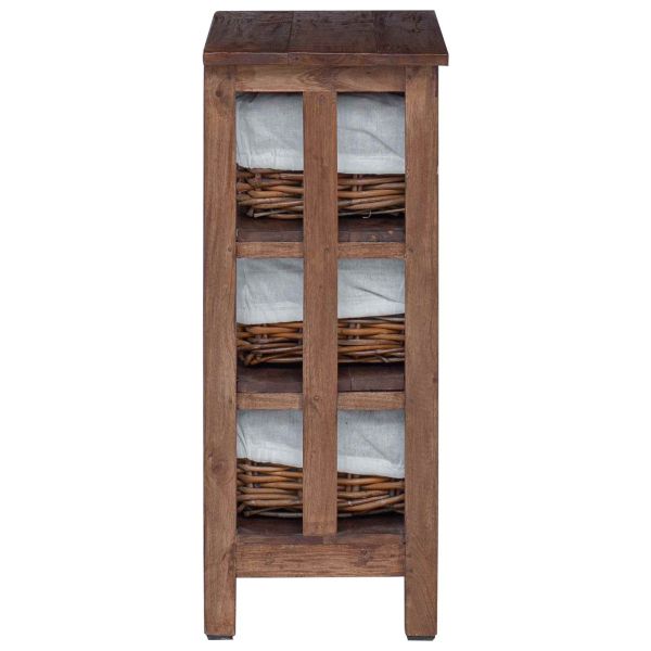 Странична маса Кафяво Масивна махагонова дървесина