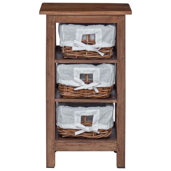 Странична маса Кафяво Масивна махагонова дървесина