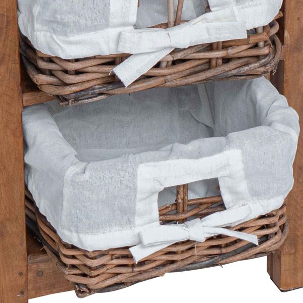 Странична маса Кафяво Масивна махагонова дървесина