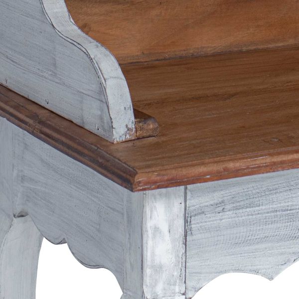 Бюро за писане с чекмедже Кафяв и бял 80 x 40 x 92 см