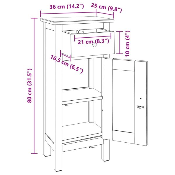 Стойка за растения Кафяво 36 x 25 x 80 см Махагоново дърво