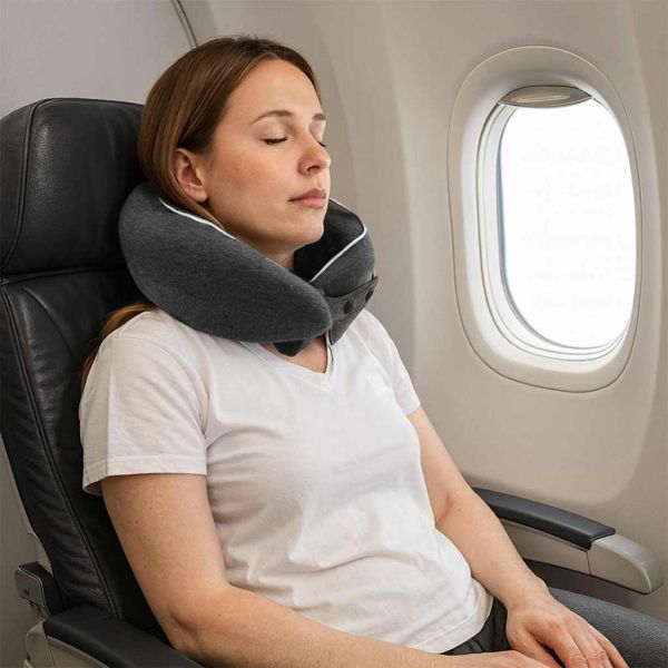 Възглавница с възглавница Тъмен сив 28 x 28 x 14 см Памук