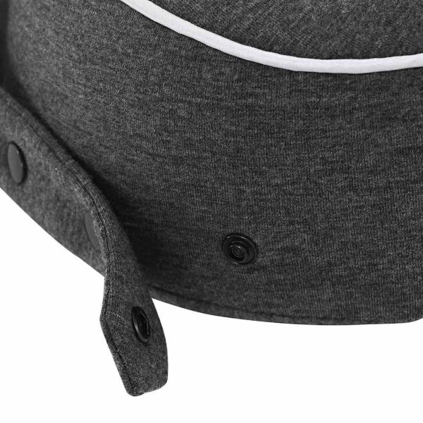 Възглавница с възглавница Тъмен сив 28 x 28 x 14 см Памук