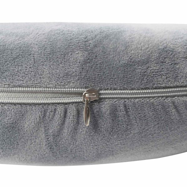 Възглавница с възглавница Сив 27 x 27 x 8,5 см Кадифе