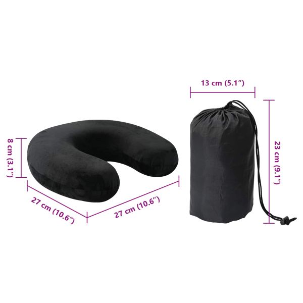 Възглавница с възглавница Черно 27 x 27 x 8 см Кадифе