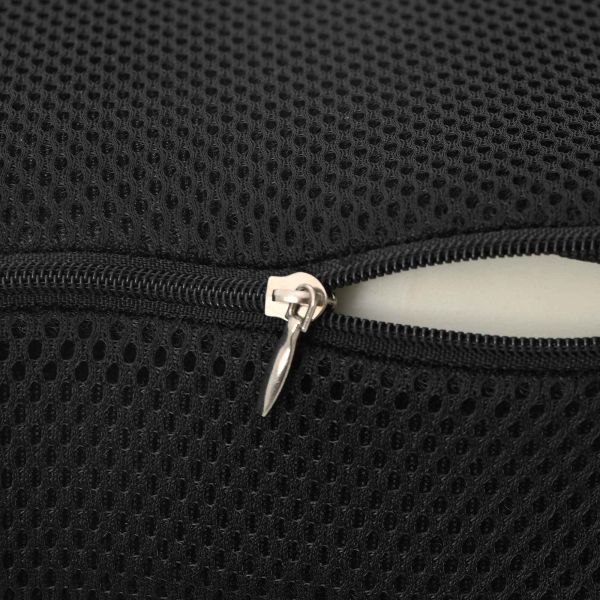 Възглавница с възглавница Черно 40 x 40 x 11 см Мрежест