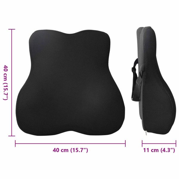 Възглавница с възглавница Черно 40 x 40 x 11 см Мрежест