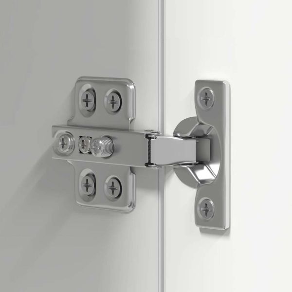 Комплект ТВ шкафове от 10 части, бял, инженерно дърво