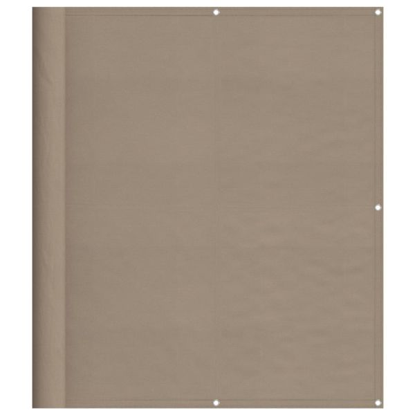 Балконски параван таупе 120x1000 см 100% полиестер оксфорд